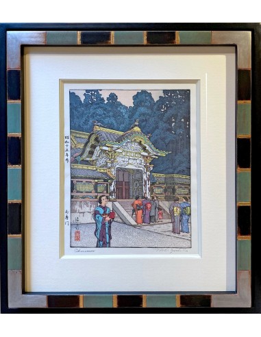 Estampe Japonaise Encadrée de Yoshida Toshi | Okaramon, porte du Temple Toshogu à Nikko Toutes les collections ici