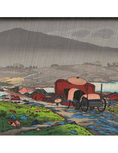 Pluie à Yakabei de Goyo Hashiguchi | Reproduction Fine Art Comparez plus de prix