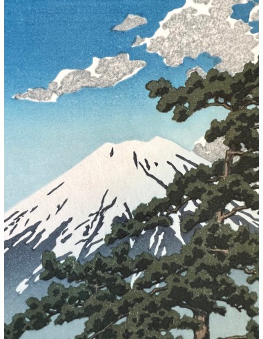 Estampe Japonaise d'Hasui Kawase | Mont Fuji et Lac Kawaguchi En savoir plus