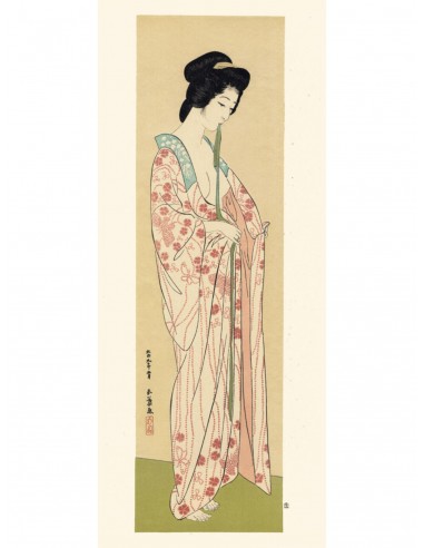 Femme en Long Sous-Vêtement de Goyo Hashiguchi | Reproduction Fine Art 50% de réduction en Octobre 2024