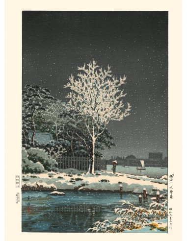 Neige sur la rivière Sumida de Koitsu | Reproduction Fine Art ouvre sa boutique