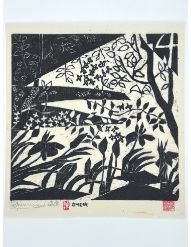 Lithographie de Munakata Shiko | Forêt d'iris basket pas cher