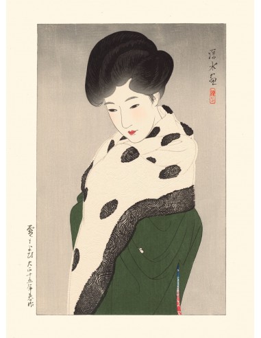 Comme la neige, 100 beautés en kimono de Shinsui Ito | Reproduction Fine Art JUSQU'A -70%! 