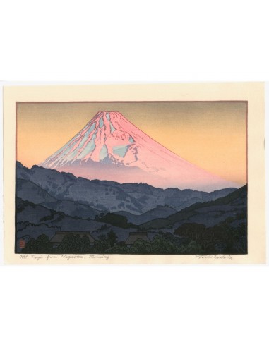 Estampe Japonaise de Yoshida Toshi | Le Mont Fuji depuis Nagaoka le Matin Profitez des Offres !