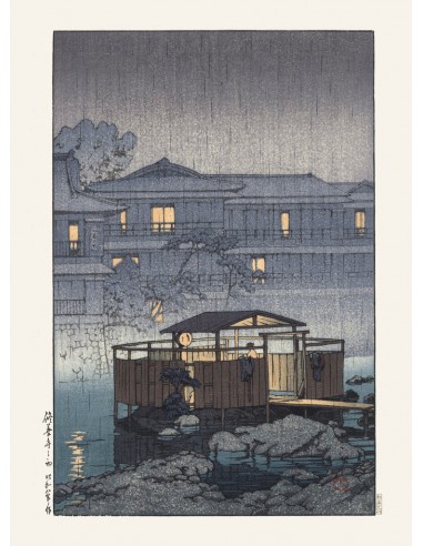 Onsen à Shuzenji de Hasui Kawase | Reproduction Fine Art 2 - 3 jours ouvrés.