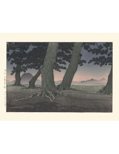 La Plage de Kaiganji de Hasui Kawase | Reproduction Fine Art votre