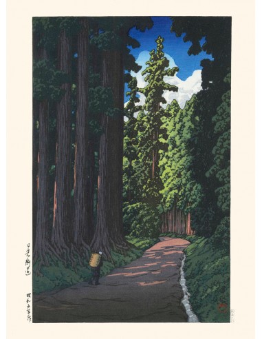 La Route de Nikko de Hasui Kawase | Reproduction Fine Art À commander