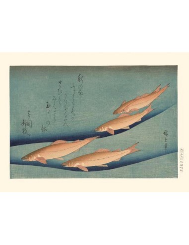 Truites de Hiroshige | Reproduction Fine Art online