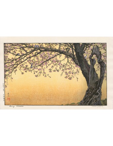 Estampe Japonaise de Yoshida Toshi | Cerisier en fleurs Découvrez la collection