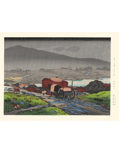 Pluie à Yakabei de Goyo Hashiguchi | Reproduction Fine Art de la marque