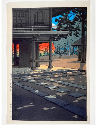 Estampe Japonaise de Kawase Hasui | Automne au temple Heirin-ji à Nobidome destockage