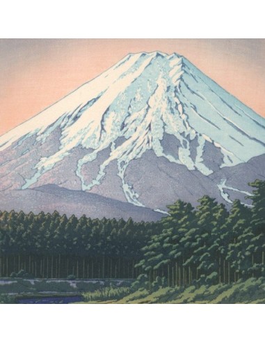 Mont Fuji vu de Oshino  de Hasui Kawase | Reproduction Fine Art Les magasins à Paris