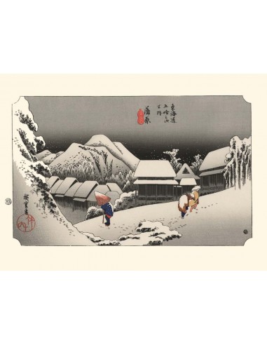 Neige à Kambara de Hiroshige | Reproduction Fine Art de France