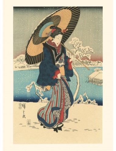 Neige à Shinobazu de Hiroshige | Reproduction Fine Art 50% de réduction en Octobre 2024