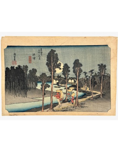 Estampe Japonaise de Hiroshige | Grand Tokaido, Numazu, n°13 pas chere