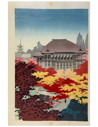 Estampe Japonaise de Kawai Kenji | Automne  Kiyomizu à Kyoto commande en ligne