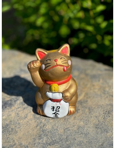 Chat Maneki Neko couleur Or En savoir plus