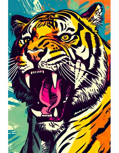 Tableau Tigre Pop Art en ligne des produits 