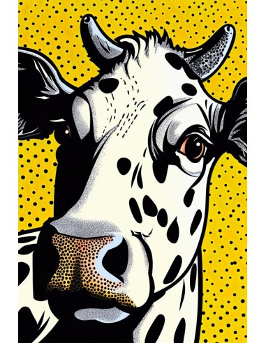 Tableau Vache Pop Art Par le système avancé 