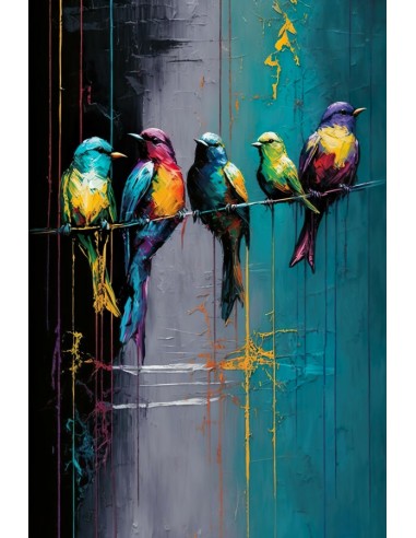 Tableau Oiseaux sur Toile livraison et retour toujours gratuits