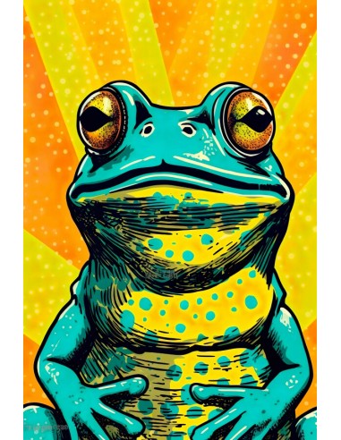 Tableau Pop Art Grenouille chez Cornerstreet bien 